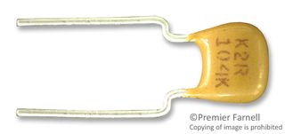 C330C224K1R5TA - Multilayer Ceramic Capacitor, 0.22 uF, 100 V, +/- 10%, Radial Leaded, X7R, 5.08 mm
