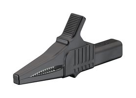 66.9755-21 - 32A 4mm Insulated Crocodile Clip - Black