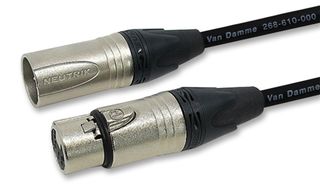 401-029-001 - 5 Pin XLR Male to Female DMX Lead, 10m Black