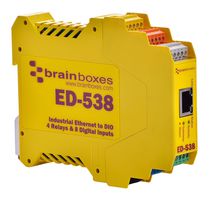 ED-538 - Ethernet to 4 Relays & 8 Digital Inputs With RS485 Gateway
