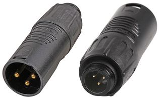 RA3MT-B - Mini XLR 3 Pin Plug to XLR Plug Adaptor
