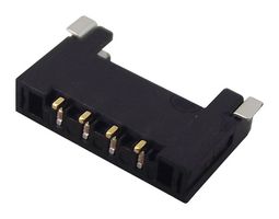 504050-0491 - Pin Header, Wire-to-Board, 1.5 mm, 1 Rows, 4 Contacts, Surface Mount Right Angle, Pico-Lock 504050