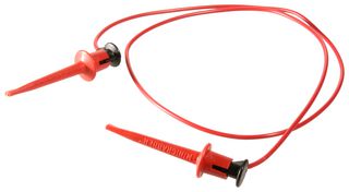3781-24-2 - Minigrabber Test Clip Patch Cord, 60V, 5A, 610mm, Red