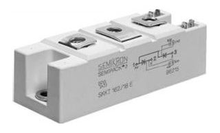 SKKT 162/12 E - Thyristor Module, 156A, 1.2kV
