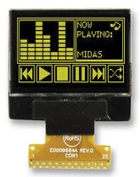 MCOT128064N2Z-YM - OLED Graphic Display module, 128x64, Yellow on Black, 2.8V, I2C, Parallel, SPI