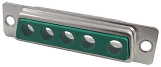 172704-0033 - 5 Way D Sub Connector Housing,172704 Series, Plug, Steel Body