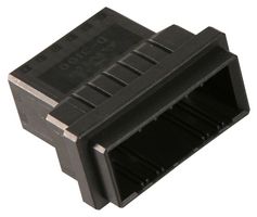 178964-5 - Tab Plug Housing, 250V AC / DC, 10 Way, 2 Row