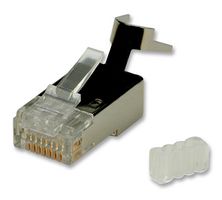 21.17.3063 - Modular RJ45 Plug, Cat6, STP, 8P8C, Shielded, Solid Wire - 10 Pack