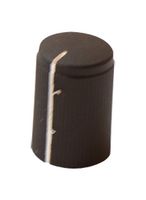 FC7249 - Knob, KMK10, Black, 6mm Spline