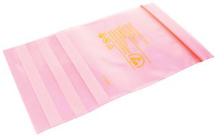 203065 - Pink Anti-Static Resealable ESD-Safe Bag, 355mm x 255mm, 100 Pack