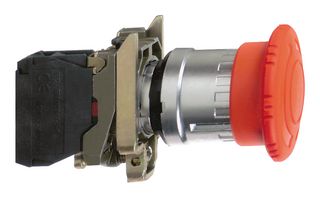 XB4BS8442 - Emergency Stop Switch, SPST-NC, 120V AC, 6A