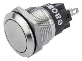 82-5151.1000 - Vandal Resistant Push Button Switch, Momentary, SPDT, 250V AC, 5A, 19mm