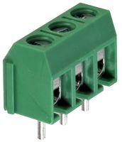 CTBP5000/3 - 5mm Low Profile Screw Terminal Block, 3-Pole, 16A