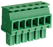 CTBP92VE/6R - 3.81mm Pluggable Rising Clamp Terminal Block, 6-Pole, 8A