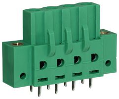 CTBP97VJ/4FL - 5.08mm Inverted/Reverse Flanged PCB Terminal Block, 4-Pole, 15A