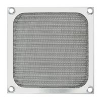 MC33016 - EMI/RFI Fan Filter Assembly, 80mm, Silver Aluminium / Stainless Steel