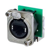 NE8FDP-R - RJ45 Feedthrough Connector, Right Angle, Cat5e