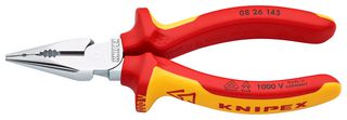 08 26 145 - 5.7" (145mm) VDE Insulated Needle-Nose Combination Pliers
