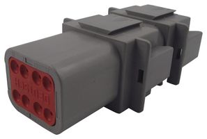 DT04-08PA - Automotive Connector Housing, IP68, DT, Socket, 8 Ways, DT Series Pin Contacts