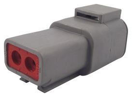 DTP04-2P - Automotive Connector Housing, IP68, DTP, Socket, 2 Ways, DTP Series Pin Contacts