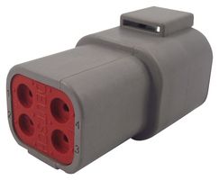 DTP04-4P-C015 - Automotive Connector Housing, IP68, DTP, Socket, 4 Ways, DTP Series Pin Contacts