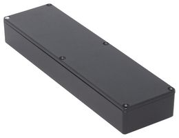 1590BX2BK - IP54 Black Die Cast Aluminium Instrument Enclosure - 254x70x34.5mm