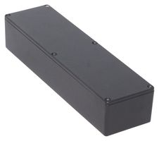 1590BXBK - IP54 Black Die Cast Aluminium Instrument Enclosure - 254x70x49.5mm