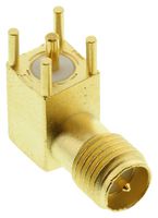73391-0320 - RF / Coaxial Connector, SMA RP Coaxial, Right Angle Jack, Through Hole Right Angle, 50 ohm, Brass