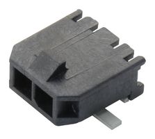 43650-0212 - Pin Header, Wire-to-Board, 3 mm, 1 Rows, 2 Contacts, Surface Mount Right Angle