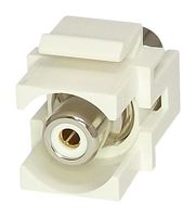 KRCAWHWH - White RCA Keystone Connector, White Insert
