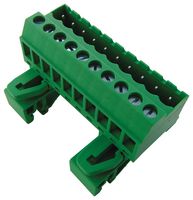 CTBPD96VJ/10 - 5.08mm Pluggable DIN Rail Vertical PCB Terminal Block, 10 Poles, 52.3mm