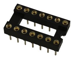SPC15526 - IC Socket, DIL, 0.3" / 7.62mm, 14 Way, Turned Pin