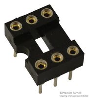 SPC15560 - IC Socket, DIL, 0.3" / 7.62mm, 6 Way, Turned Pin