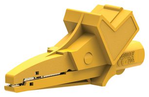 76-1560 - 20A 4mm Alligator Clip - Yellow