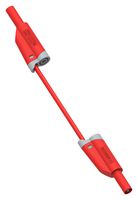 76-026 - 28A Red 4mm Stackable Banana Plug to Plug Test Lead - 1m