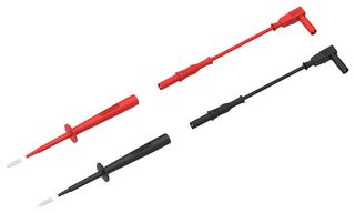 76-090 - 4mm Straight to Right Angle Banana Plug Test Lead Kit with Probes