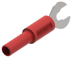 76-079 - 3A Red Banana Socket to Spade Lug Connector Adaptor