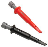 TA327 - Sprung Hook Probe, 4mm Banana Connector, Black