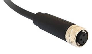 PXPPVC08FBF05BCL010PVC - 5 Pole M8 Front Panel Mount Socket to 1m Free End Lead