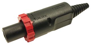 FCR2062 - CLIFFCON High Power 4 Pole Locking Plug, 20A 240V AC, Faston / Solder
