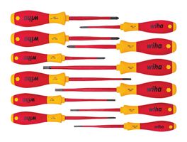 41003 - SoftFinish SlimFix VDE Insulated Slim Screwdriver Set, 12 Piece 1000V AC
