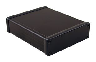 1455J1601BK - Black Extruded Aluminium PCB Enclosure - 160x78x27mm