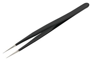 DT000006 - 125mm Precision Tweezers - ESD SS Straight Pointed Tips