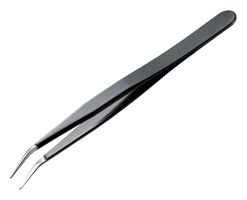 DT000032 - 115mm Precision Tweezers - ESD SMD Bent Flat Tips