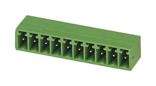 MC 1,5/10-G-3,5 - Terminal Block, Header, 3.5 mm, 10 Ways, 8 A, 300 V, Through Hole Right Angle
