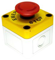 A01ES-DSP3+54B+FM2+YL5+PEA01 - Emergency Stop Button Switch, DPST-NC, 250V AC, 1.5A