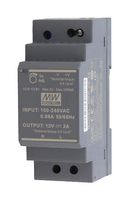 HDR-30-5 - 5V, 3A, 15W, AC/DC DIN Rail Power Supply