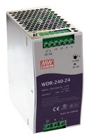 WDR-240-24 - AC/DC DIN Rail Power Supply, 24V, 10A, 240W