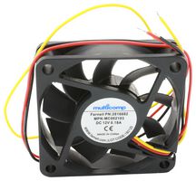 MC002105 - DC Axial Fan, Sleeve Bearing, 12V DC, 8200rpm, 9.4CFM, 40x40x20mm