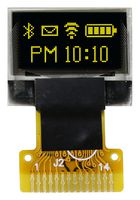 MCOT064032A1V-YI - OLED Graphic Display Module, 64 x 32, Yellow on Black, 3V, I2C